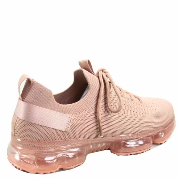 COPY - Women's Fashion Lace Up Bubble Sole Stretch Elastic Mesh Sneaker Shoes - Picture 16 of 16